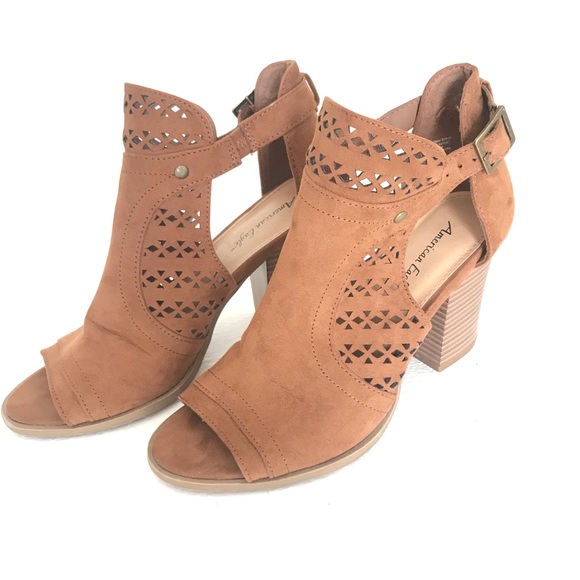American Eagle Outfitters Shoes - American Eagle cut out Buckled bootie Heels Brown